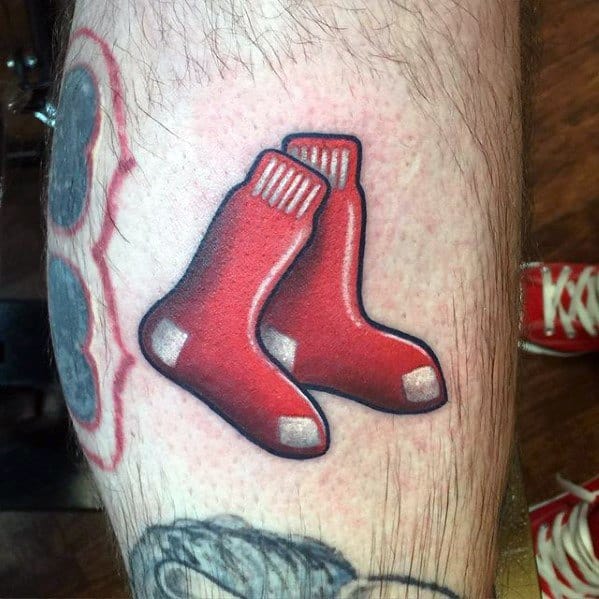 Small 3d Boston Red Sox Guys Tattoo Ideas