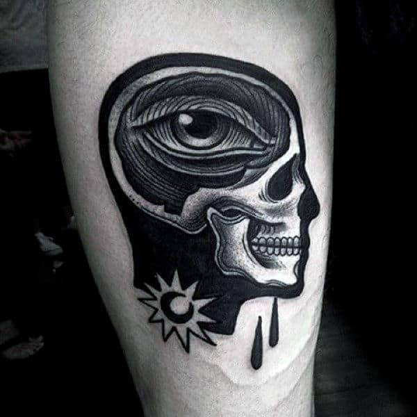 Small 3d Mens Abstract Tattoo