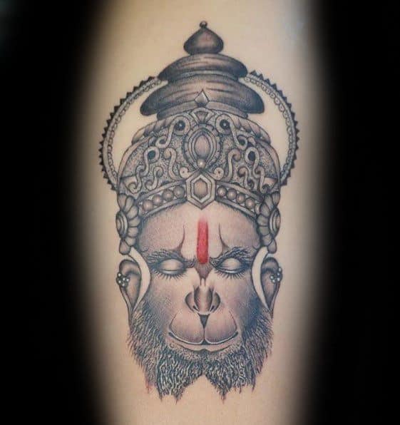 Small Arm Hanuman Tattoo Designs For Guys