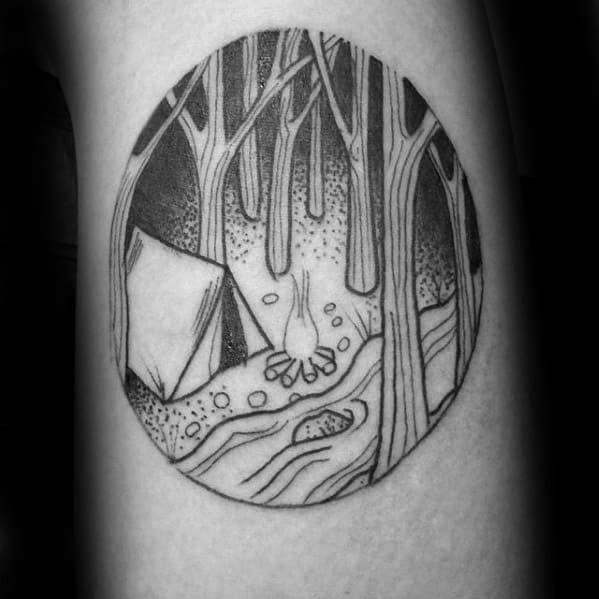 Small Arm Tent Guys Tattoos