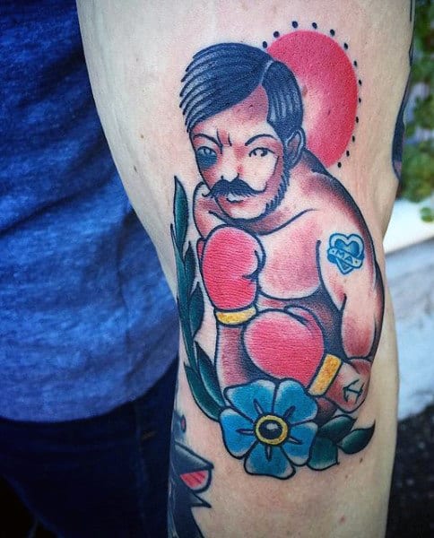 Small Boxing Tattoo Designs For Men