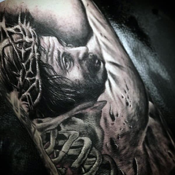 Small Christian Tattoos For Men On Bicep