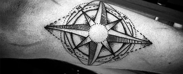 Small Compass Tattoos For Men