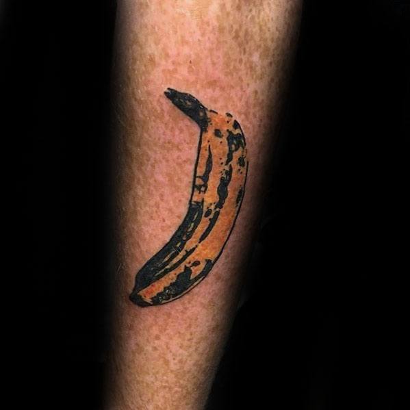 Small Forearm Guys Banana Tattoos