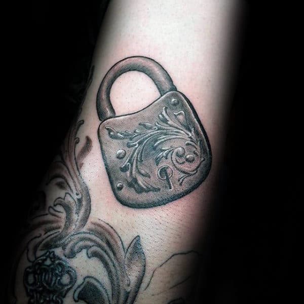 Small Guys Shaded Ornate Tattoo Design Ideas