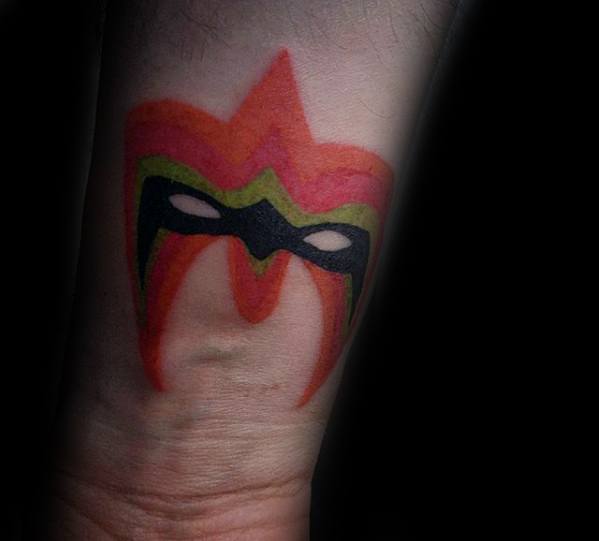 Small Inner Forearm Mask Wrestling Mens Tattoo Designs
