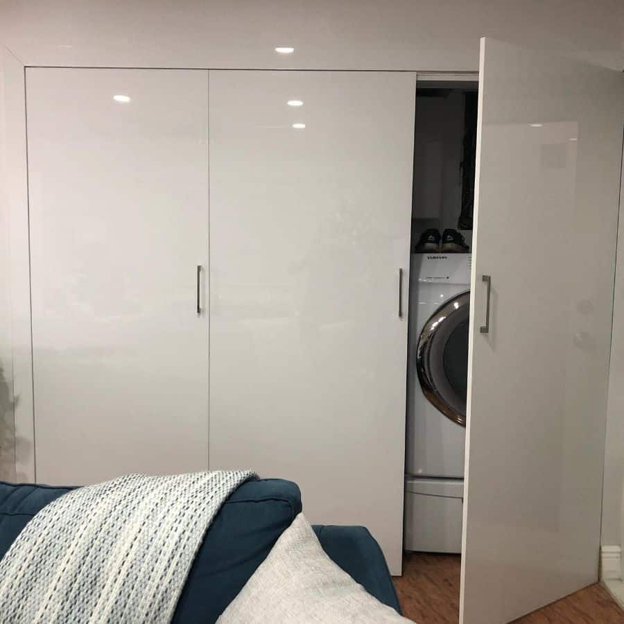 small laundry closet