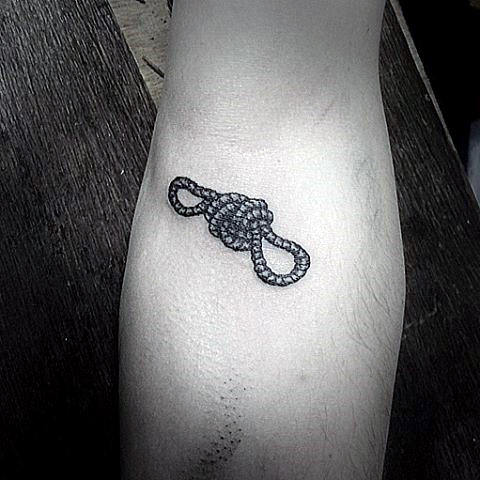 Small Mens Simple Knot Tattoo