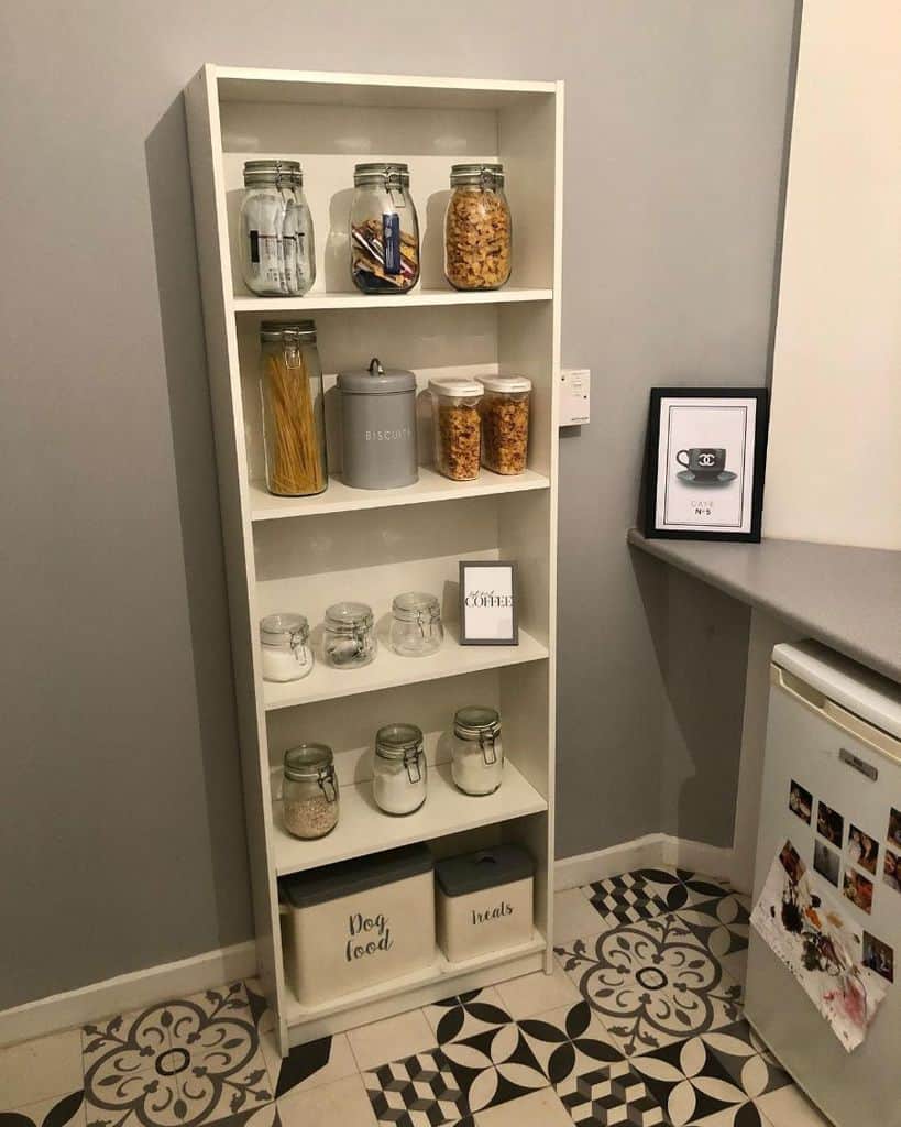 small cabinet shelving kitchen 