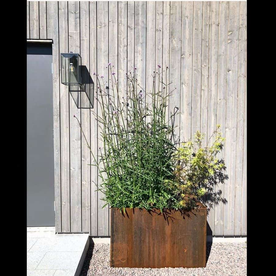 small raised metal garden bed