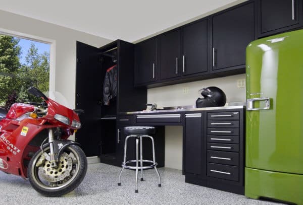 garage refrigerator nook
