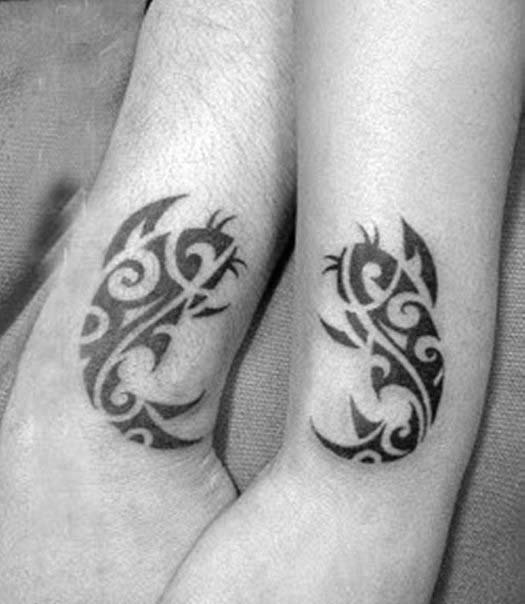 Small Simple Koi Fish Guys Tribal Forearm Tattoos