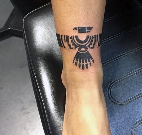 Small Simple Men's Aztec Empire Tattoo