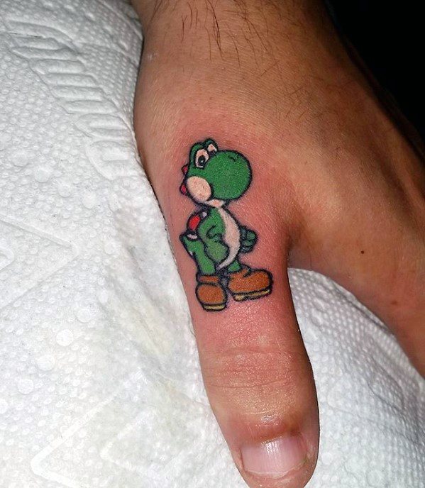 Small Thumb Male Yoshi Tattoo Designs