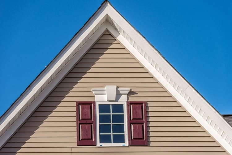 small white exterior window trim crown molding