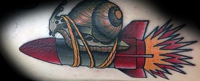 Snail Tattoo Designs For Men
