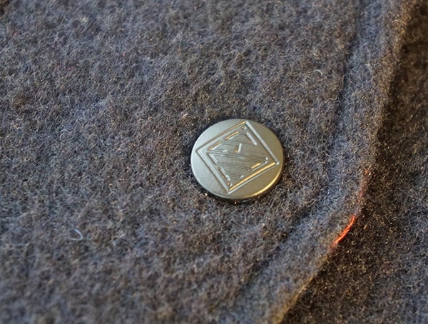 Snap Button Detail Topo Designs Wool Shirt For Men