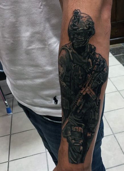 Sniper Tattoos Military For Guys