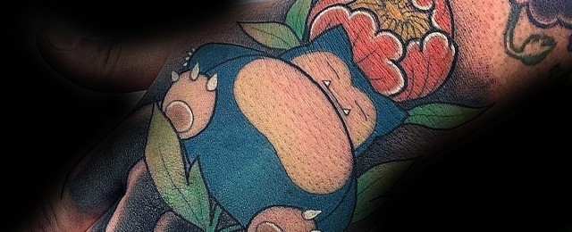 Snorlax Tattoo Designs For Men