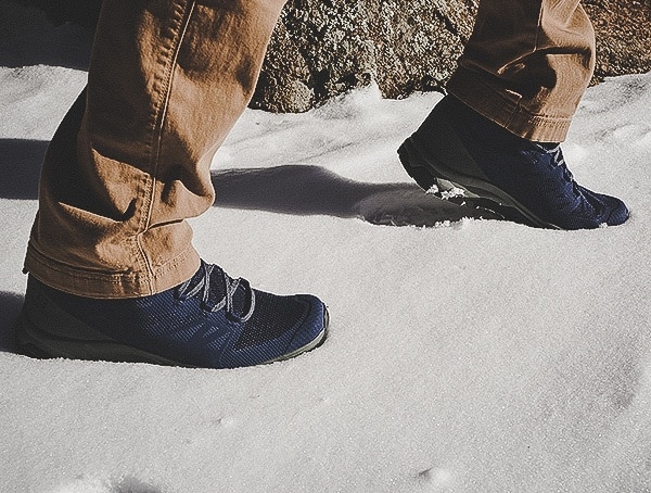 Snow Field Test Review Salomon Outline Mid Gtx Mens Hiking Shoes