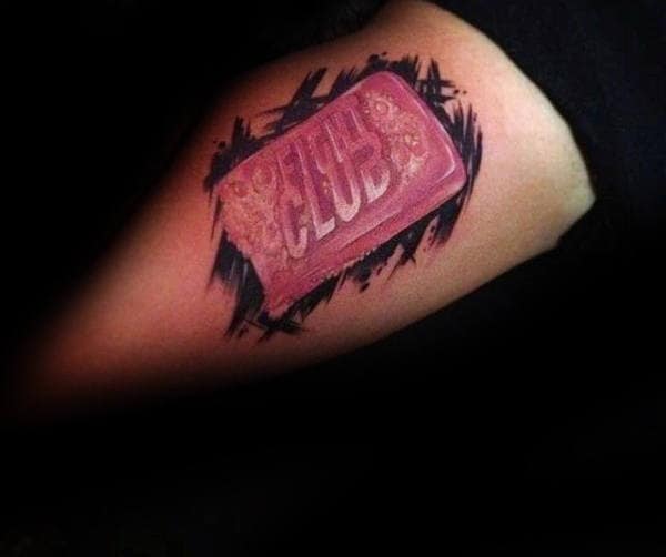 Soap Bar Arm Fight Club Male Tattoos