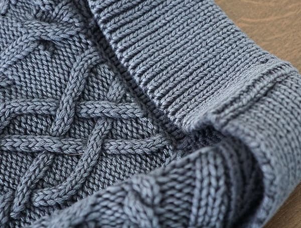 Soft Collar Mens Kinross Cashmere Cable Shawl Cardi