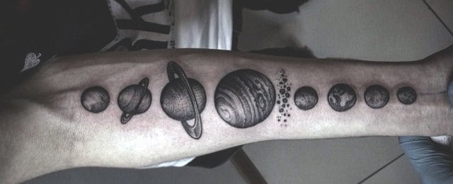 Solar System Tattoo Designs For Men