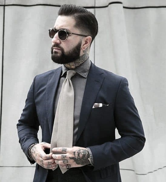 Sophisticated Male Navy Blue Suit Style Ideas