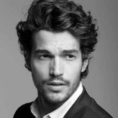 Sophisticated Mens Long Curly Haircut