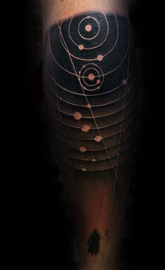 Space And Astronomy Study Tattoo Man Forearms