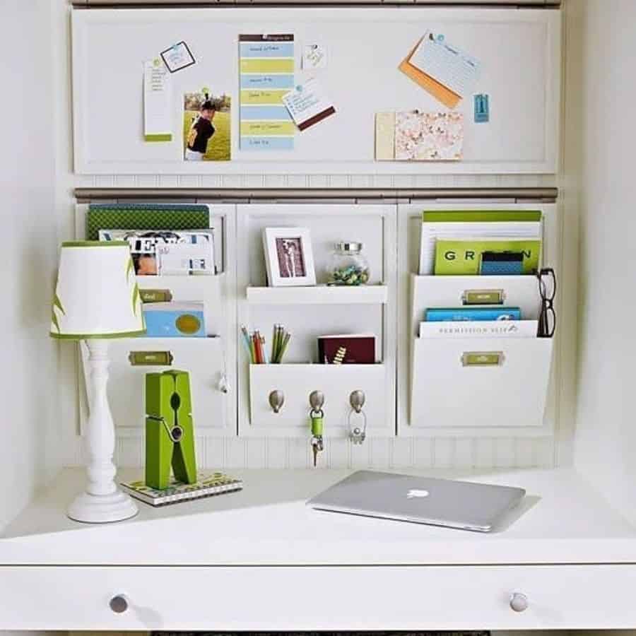 wall storage home office large green peg white lamp whiteboard