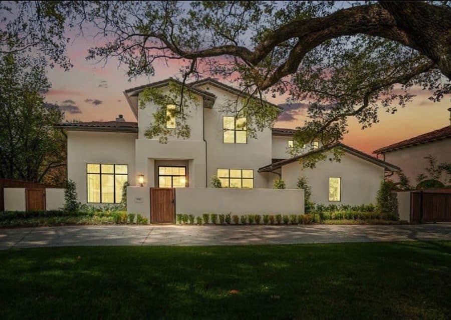 spanish-style white exterior