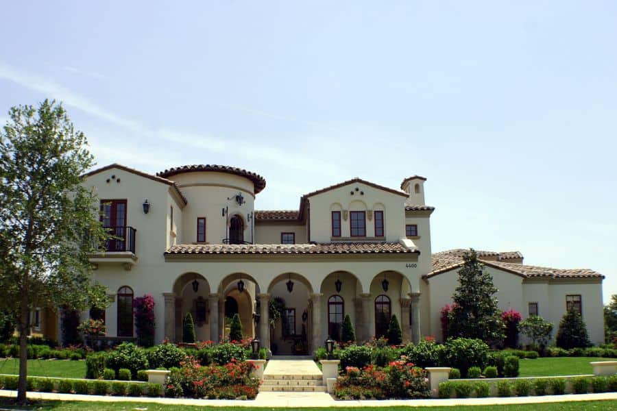 large luxurious spanish mansion 