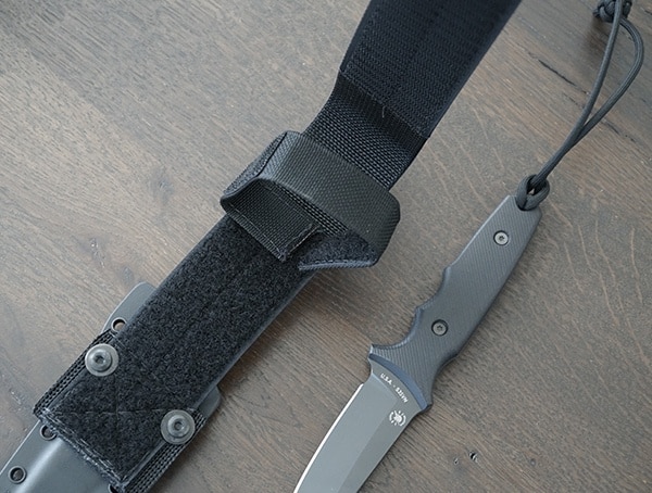 Spartan Blades Harsey Tt Knife With Belt Loop Attachement Velcro