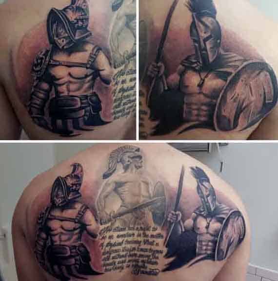 Spartan Tattoos Designs For Males
