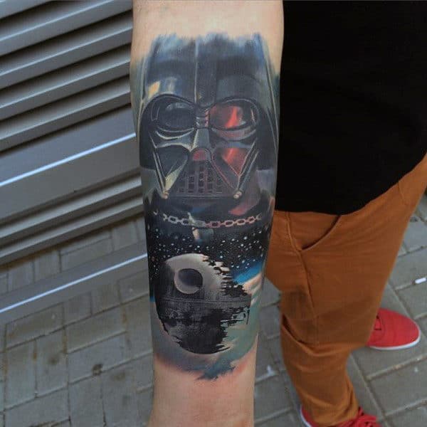Spectacular Darth Vader Tattoo Guys Forearms