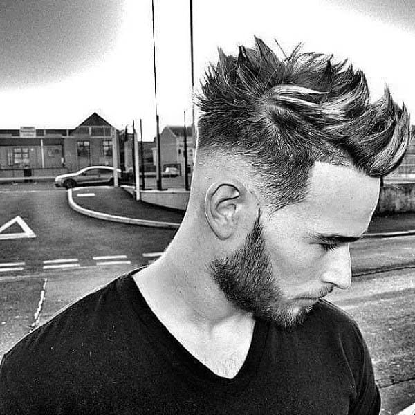 Spiky Mens Low Fade Hairstyles