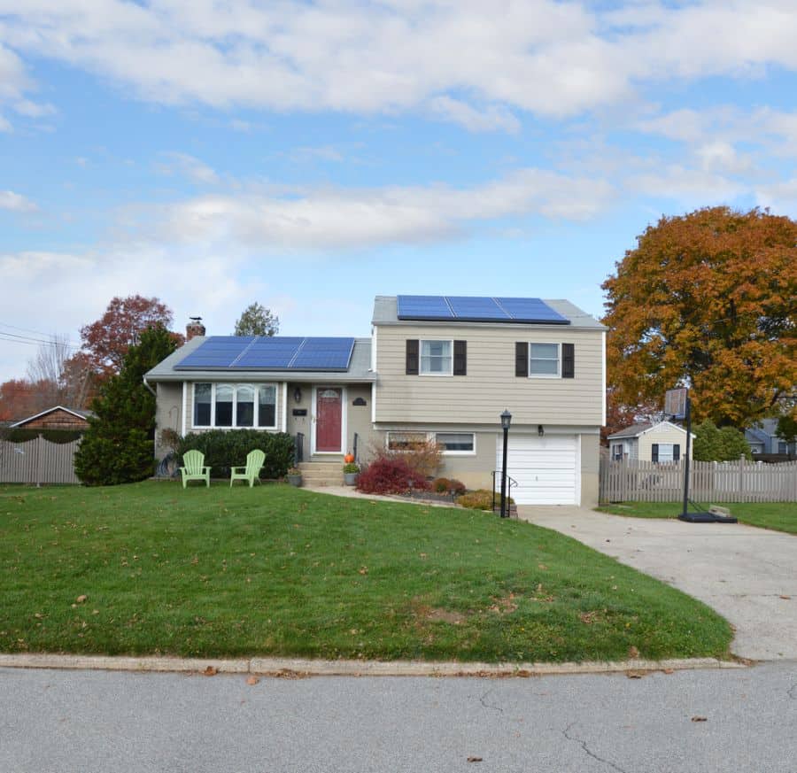 split-level ranch-style house