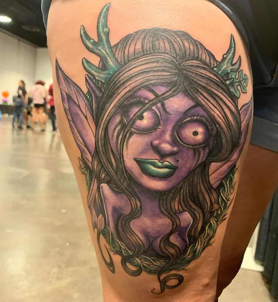 Spooky Empire Free Hand Fairy Tattoo