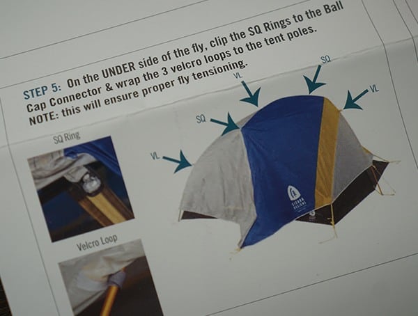 Sq Rings To The Ball Cap Connector Sierra Designs Sweet Suite 3 Tent Fly Tensioning