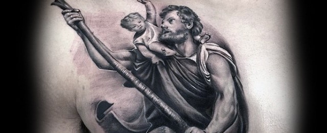 St Christopher Tattoo Designs For Men