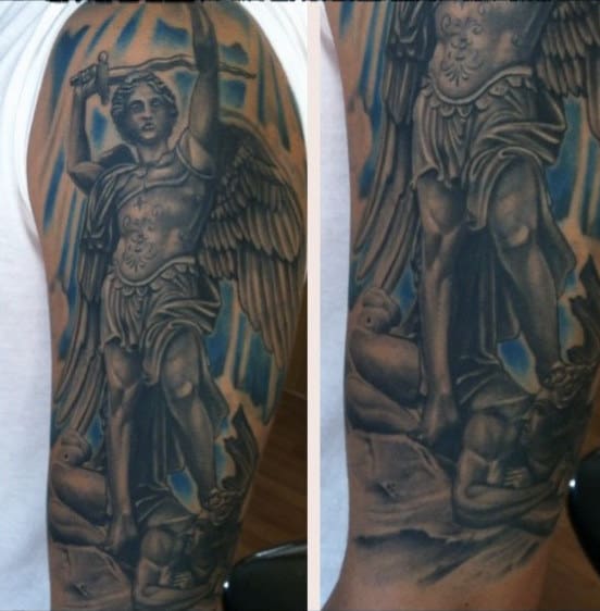 St Michael Tattoo Ideas For Men