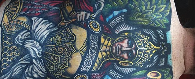 Stained Glass Tattoo Designs For Men