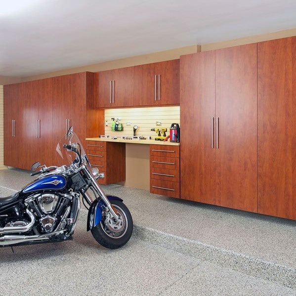 Stained Wood Cabinet Ideas For Garages