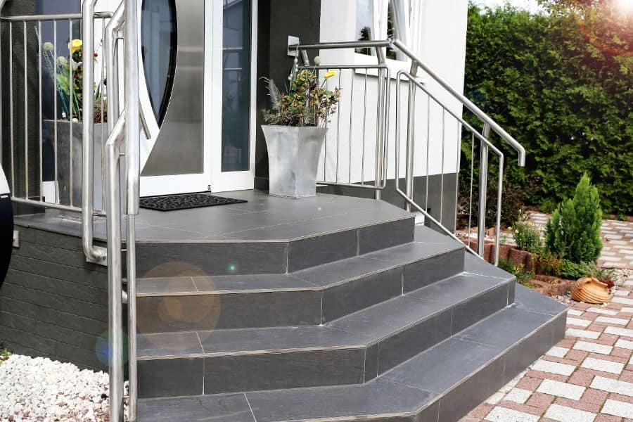 stainless steel column porch railing