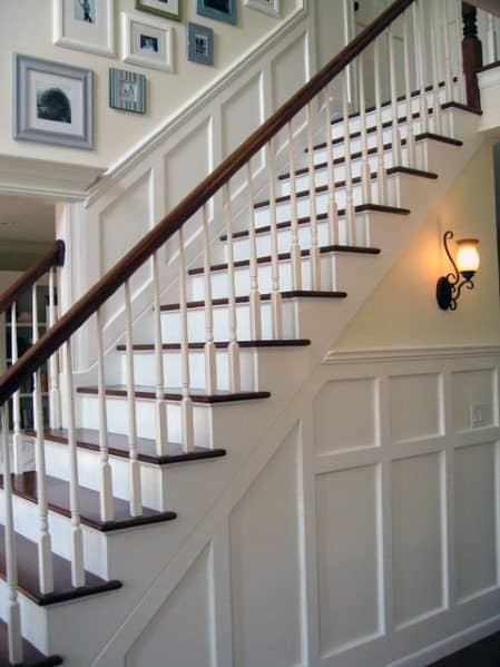 traditional ornate stair trim