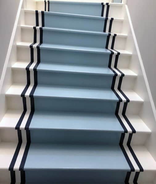 Staircase Painted Blue Floor Ideas