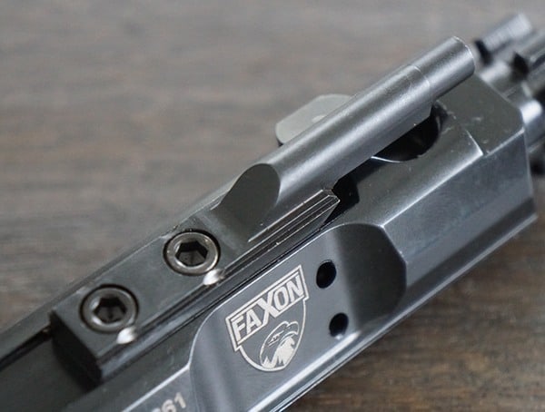 Staked And Keyed Faxon Firearms 308 Full Mass Bolt Carrier Group Complete Nitride