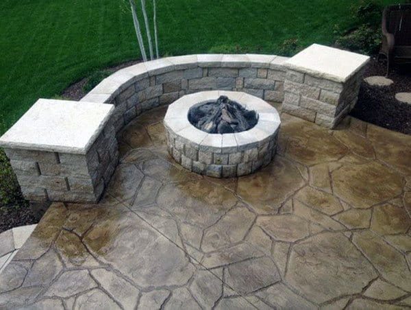 stamped concrete patio
