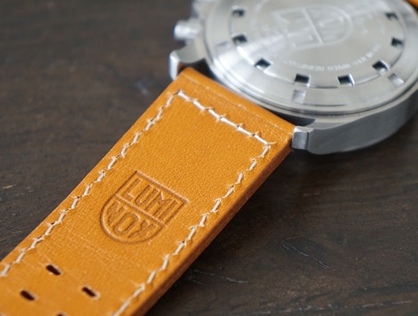 Stamped Leather Strap Luminox Atacama Field Chronograph Mens Watch